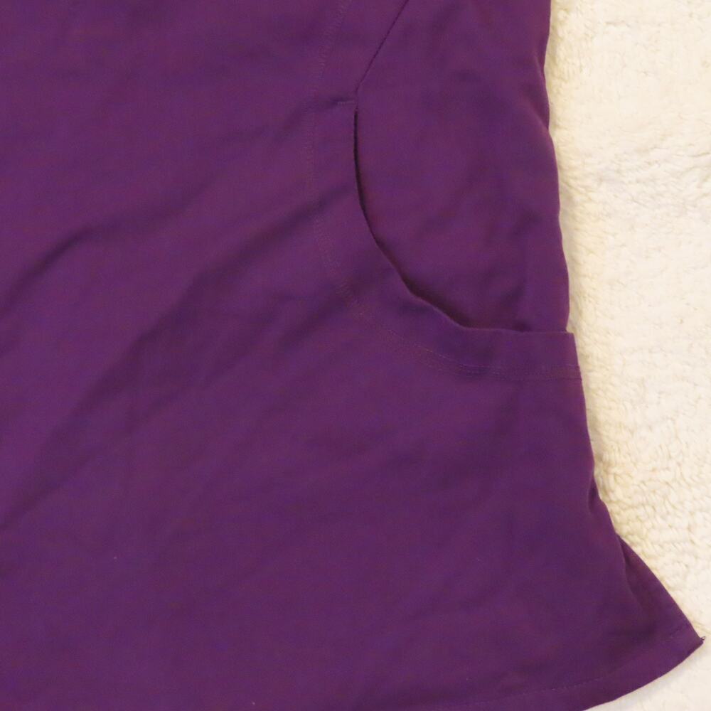 Advantage by Butter-Soft Eggplant Purple V-Neck Scrub Top Style AB202 Size 2X - Picture 3 of 4